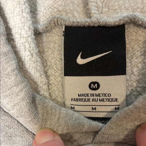 Nike Vintage 90s Nike Center
Swoosh Gray Pullover Hoodie Medium - Picture 3 of 9